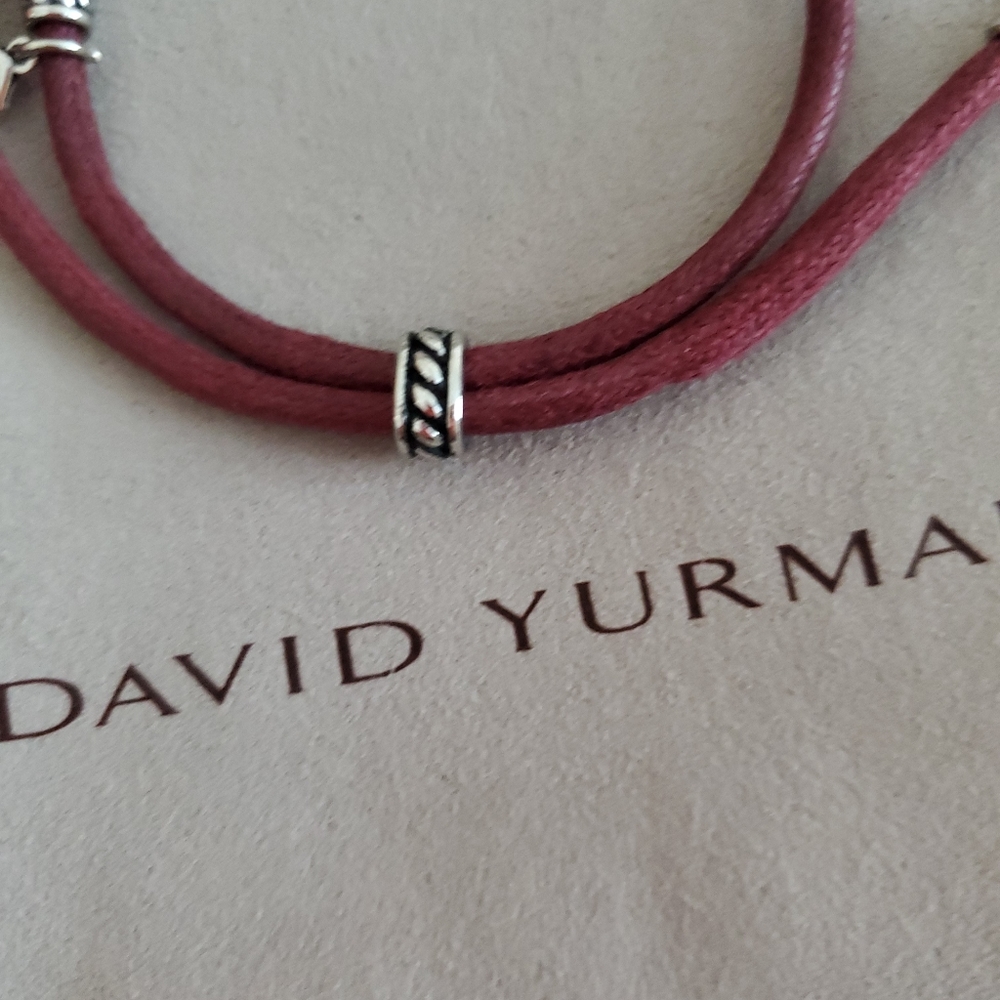 David Yurman Adjustable Bracelet With Sterling Tips